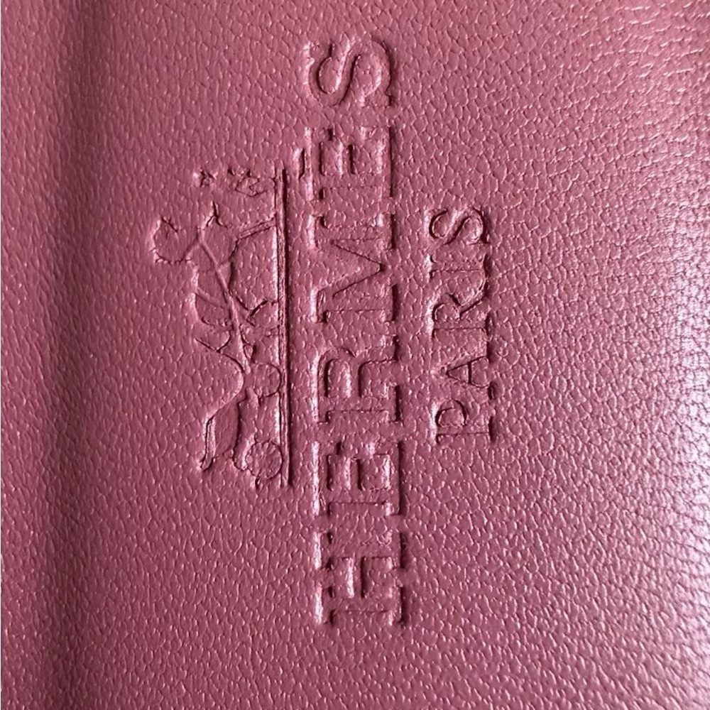 NEW HERMÈS Rose de Venise Epsom Calfskin Oran Sandals - Picture 7 of 13